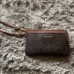 calvin klein wristlet